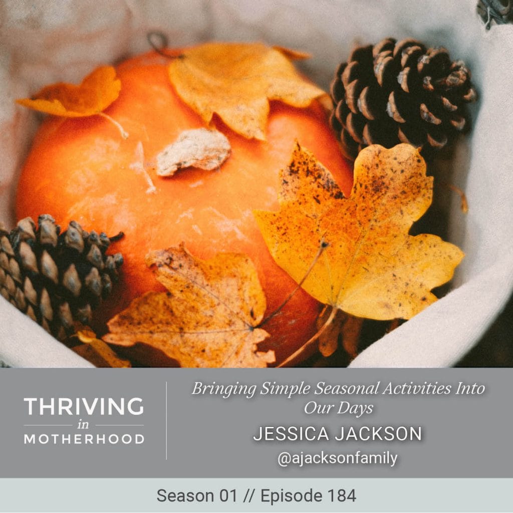 Bringing Simple Seasonal Activities into our days [Episode 184]