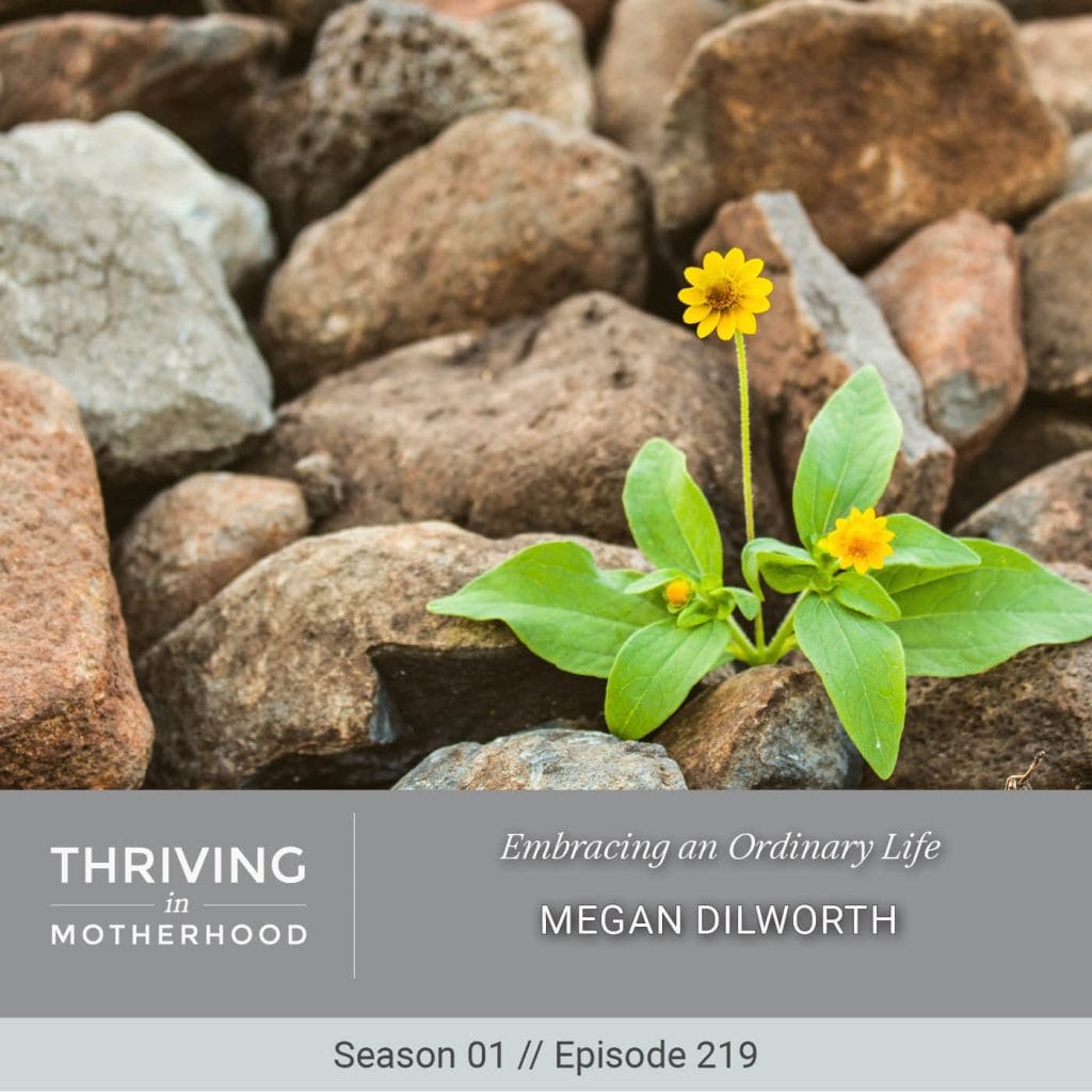 Embracing an Ordinary Life with Megan Dilworth [Episode 219]